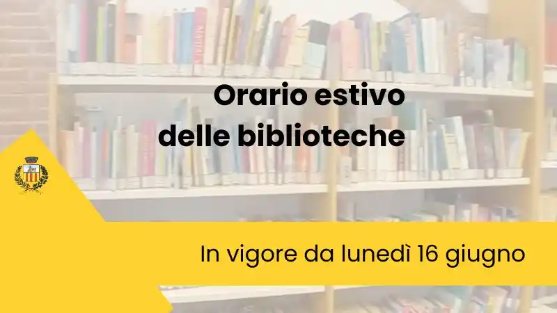 Image from Comune di Vinci: ☀️ A partire da lunedì 16 giugno, nelle biblioteche cittadine entra in...