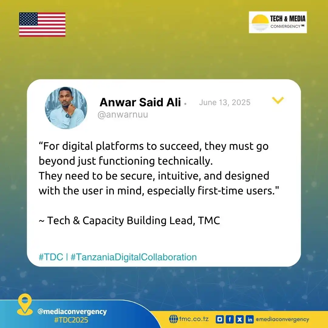 Image from Tech & Media Convergency (TMC): Anwar Said Ali, Tech & Capacity Building Lead at TMC, sheds light on t...