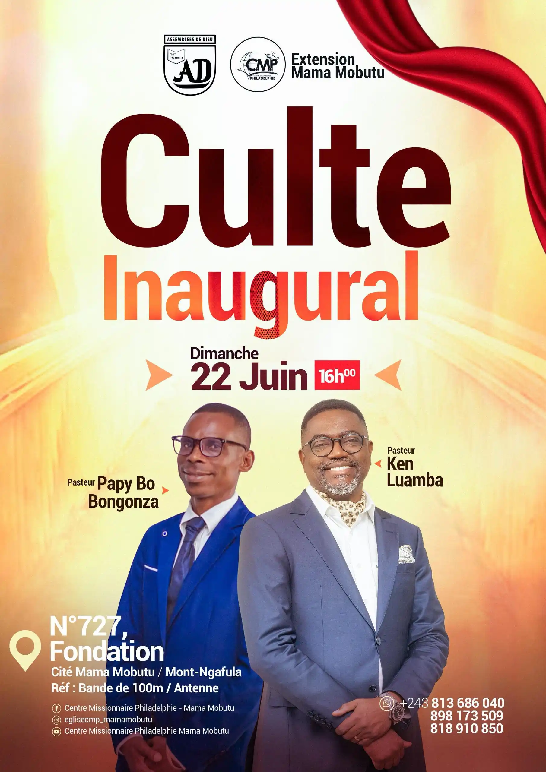 Image from Centre Missionnaire Philadelphie: 📢 BA NDEKO YA CITE MAMA MOBUTU   Cette bonne nouvelle est pour vous, ...