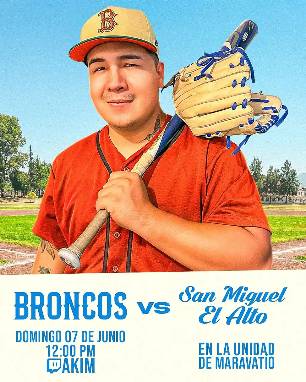Image from Akim: Beisbol este domingo 🗣️⚾️ Cuarto enfrentamiento de los Broncos de Mar...