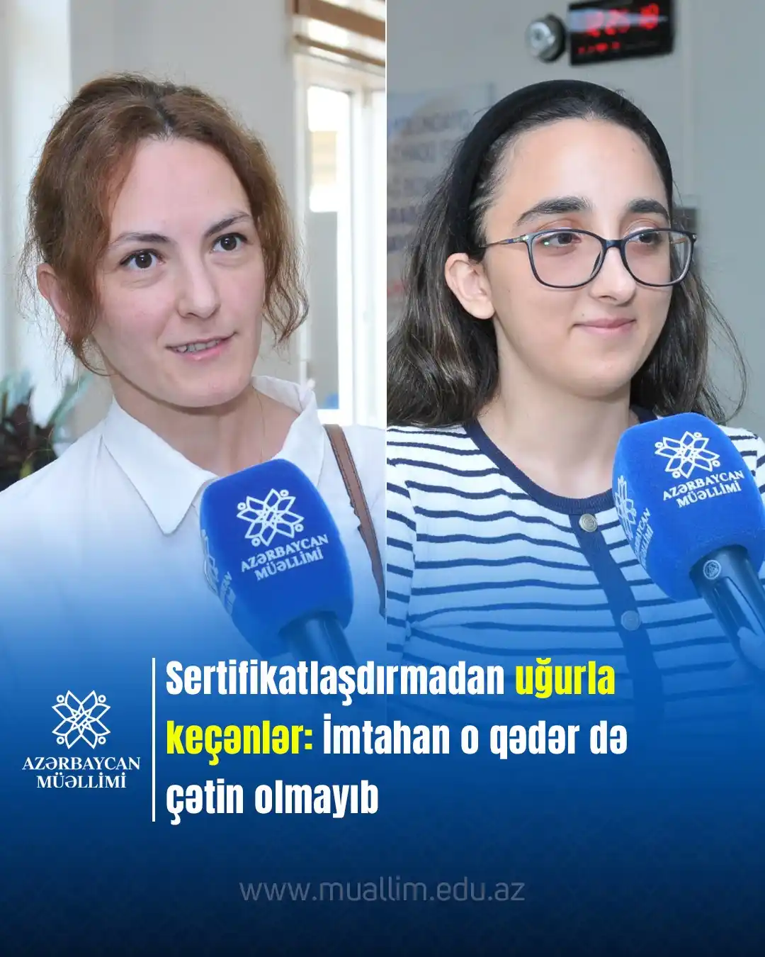 Image from Elm və təhsil media: 📝Bu gün keçirilən sertifikasiya imtahanında yüksək nəticə göstərən in...