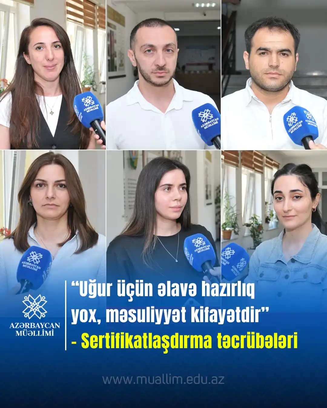 Image from Elm və təhsil media: Bu gün keçirilən sertifikatlaşdırma imtahanında iştirak edən müəllimlə...
