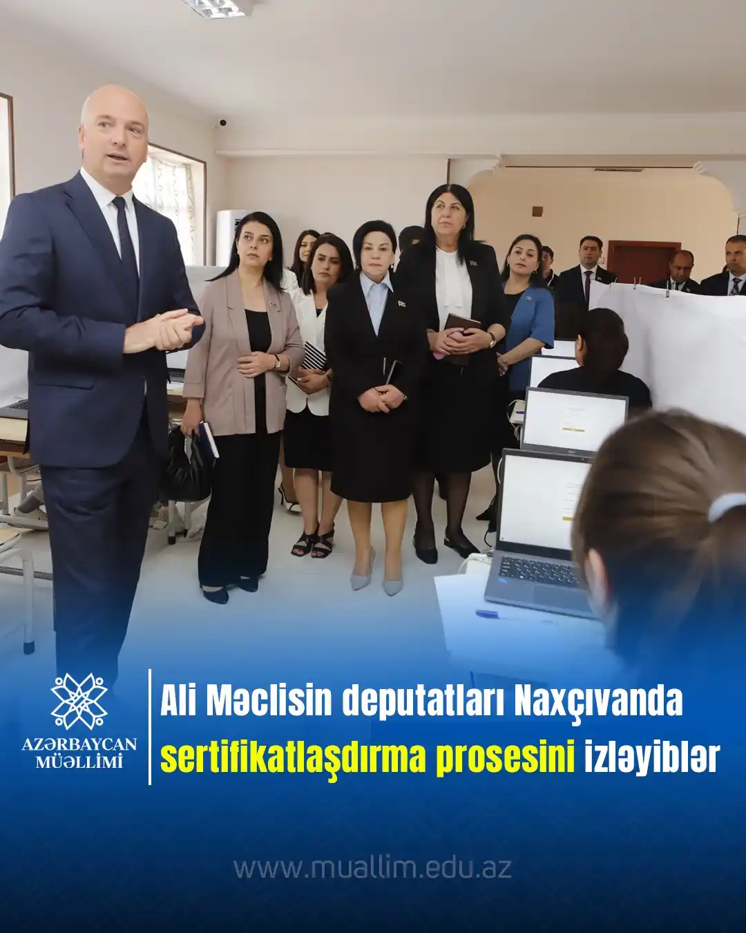 Image from Elm və təhsil media: Bu gün Naxçıvan Muxtar Respublikası Ali Məclisinin bir qrup deputatını...