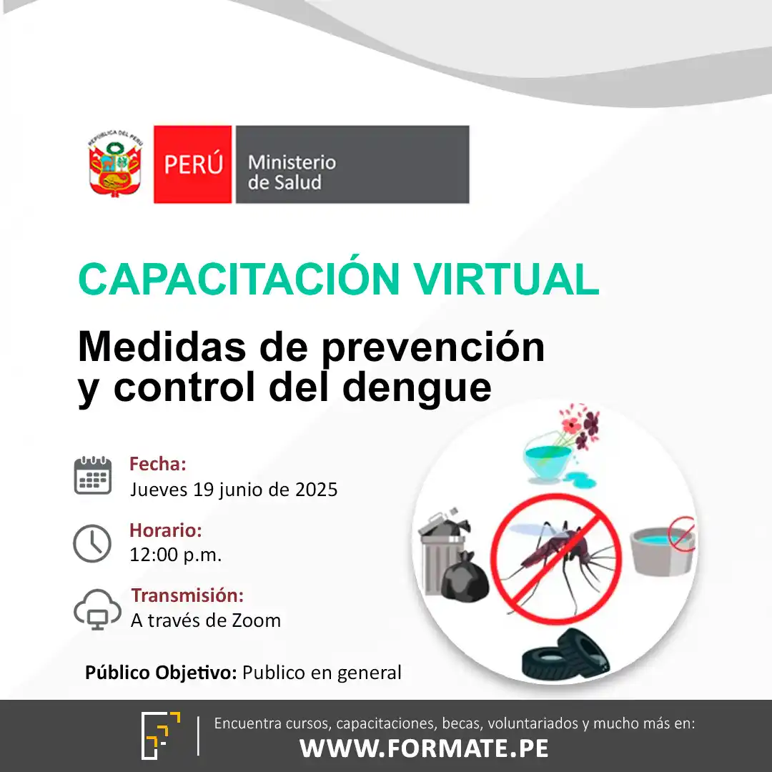 Image from Convocatorias Enfermería: Empleos - Prácticas - Capacitaciones: 📢 Capacitación virtual gratuita "Medidas de prevención y control del ...