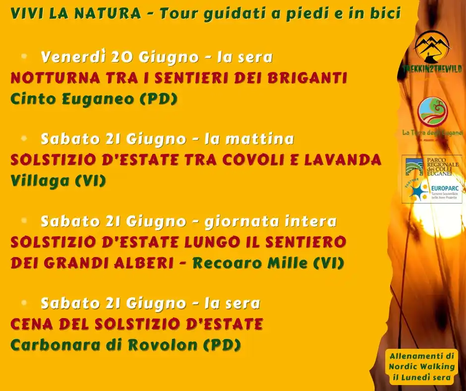 Image from Trekkin2thewild - Nature travel: Ciao, ti ricordiamo gli eventi del weekend 🌞 👉🏻 In ordine: 1️⃣ Vene...