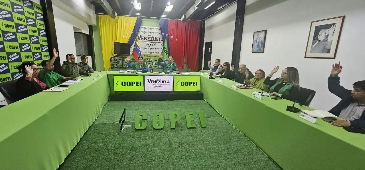 Image from Partido COPEI: Con asistencia mixta (presencial y virtual) el Comité Nacional de COPE...