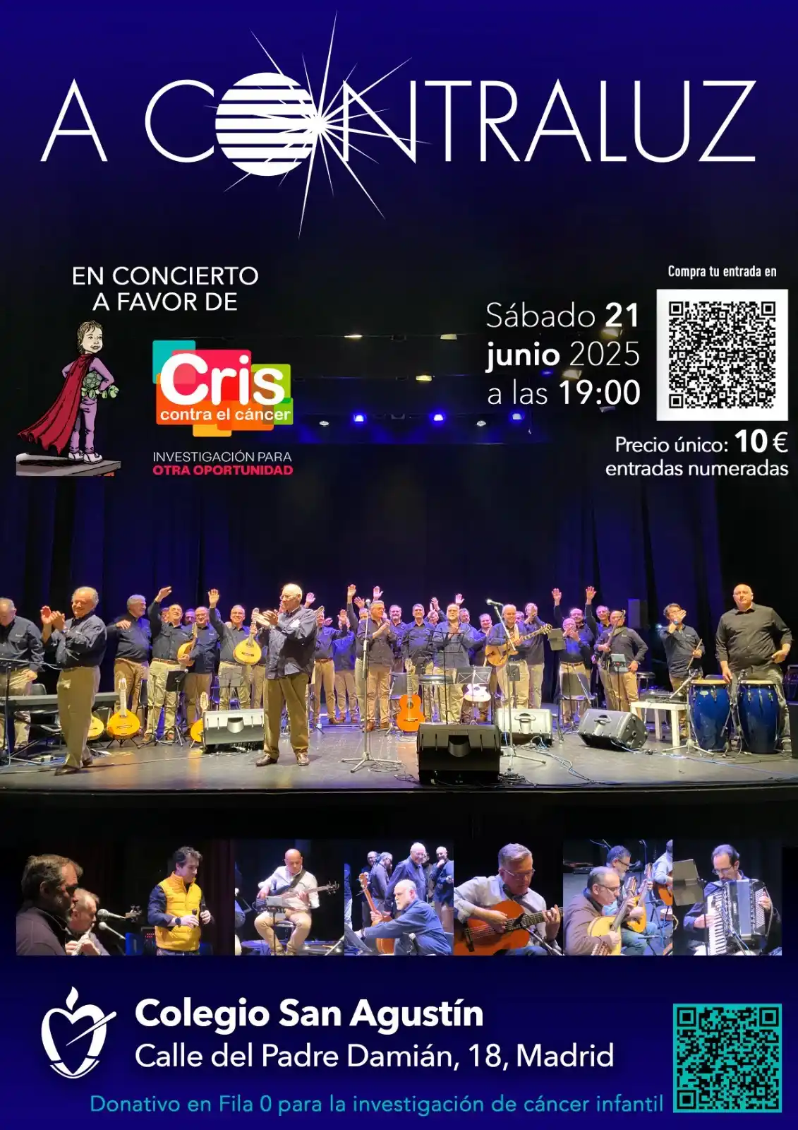 Image from CanalChamartín: 🎶 Concierto solidario: A CONTRALUZ. 💛 A favor de 'Cris contra el cán...