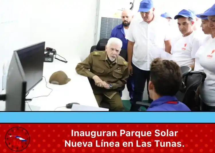 Image from Última Hora Cuba🇨🇺: 🔴🇨🇺Inauguran Parque Solar Nueva Línea en Las Tunas.  ☀️Este jueves ...