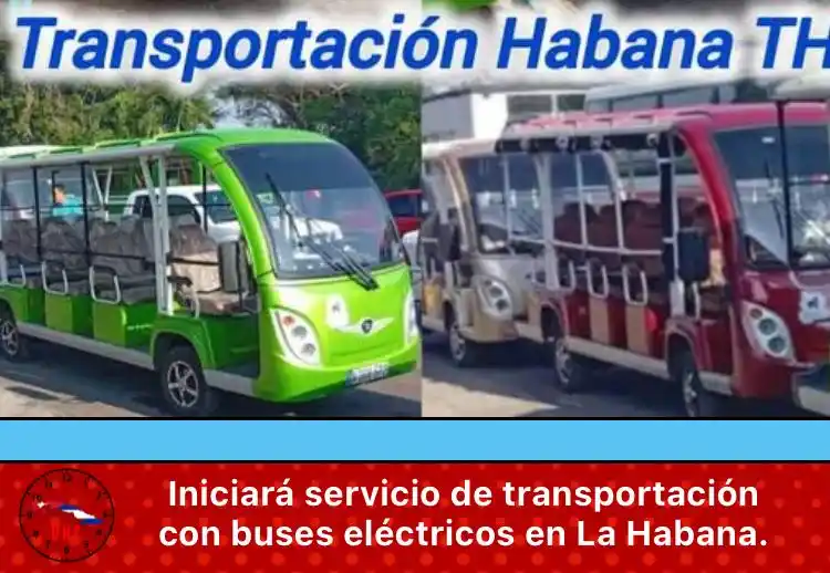 Image from Última Hora Cuba🇨🇺: 🔴🇨🇺Iniciará servicio de transportación con buses eléctricos en La H...