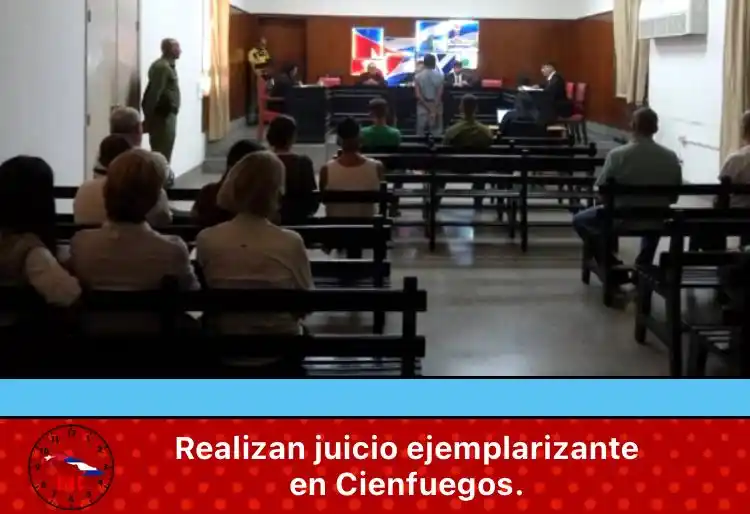 Image from Última Hora Cuba🇨🇺: 🔴🇨🇺Realizan juicio ejemplarizante en Cienfuegos. ⚖️La Sala Penal P...