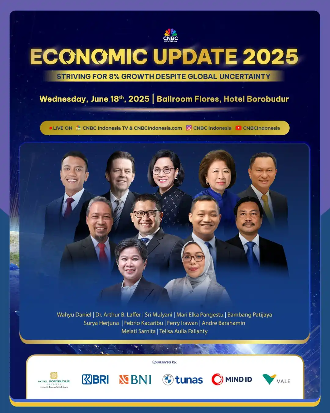 Image from CNBC Indonesia: Dalam dokumen Global Economic Prospect (GEP) edisi Juni 2025, *Bank Du...