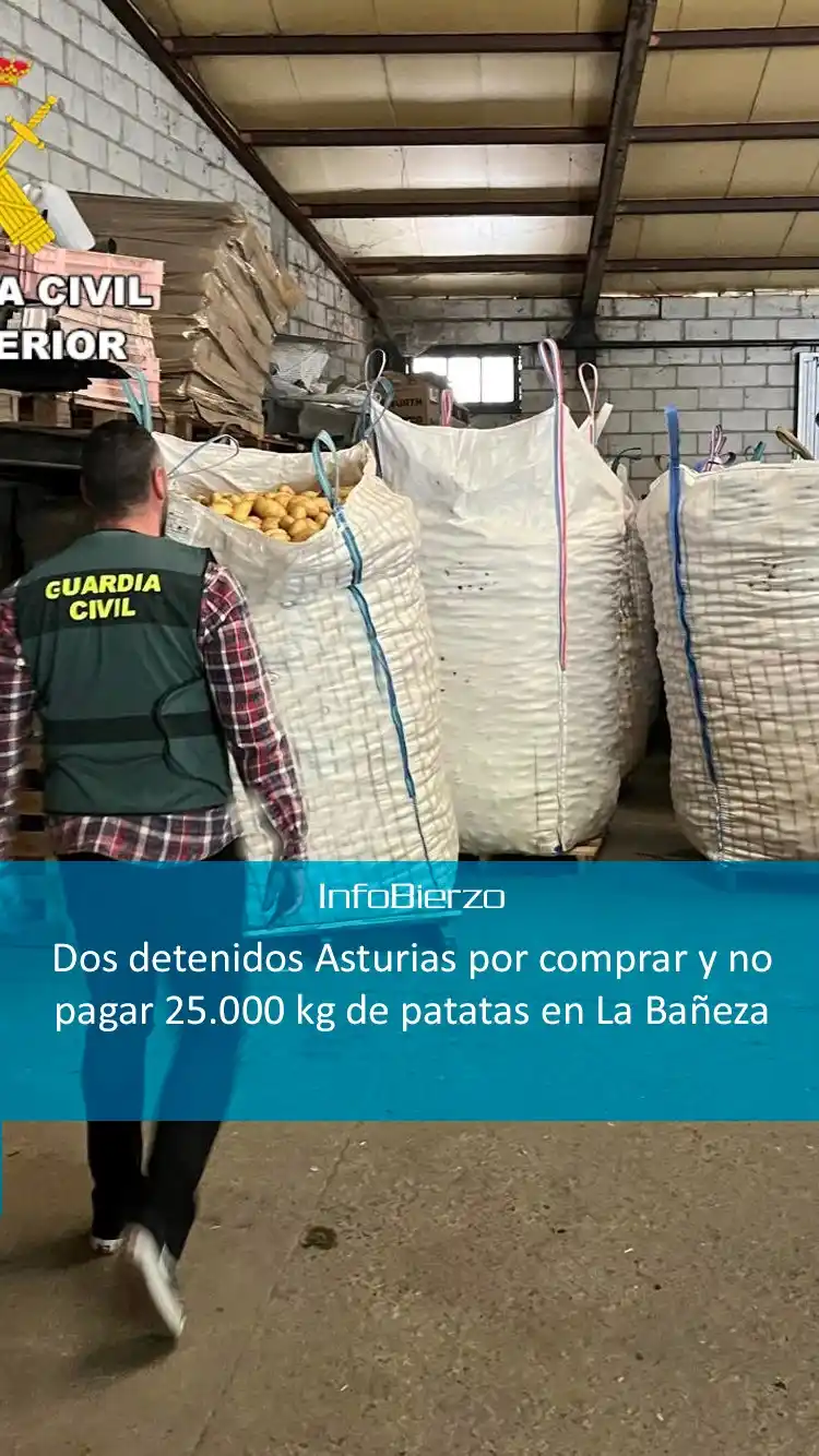 Image from InfoBierzo: Dos detenidos Asturias por comprar y no pagar 25.000 kg de patatas en ...