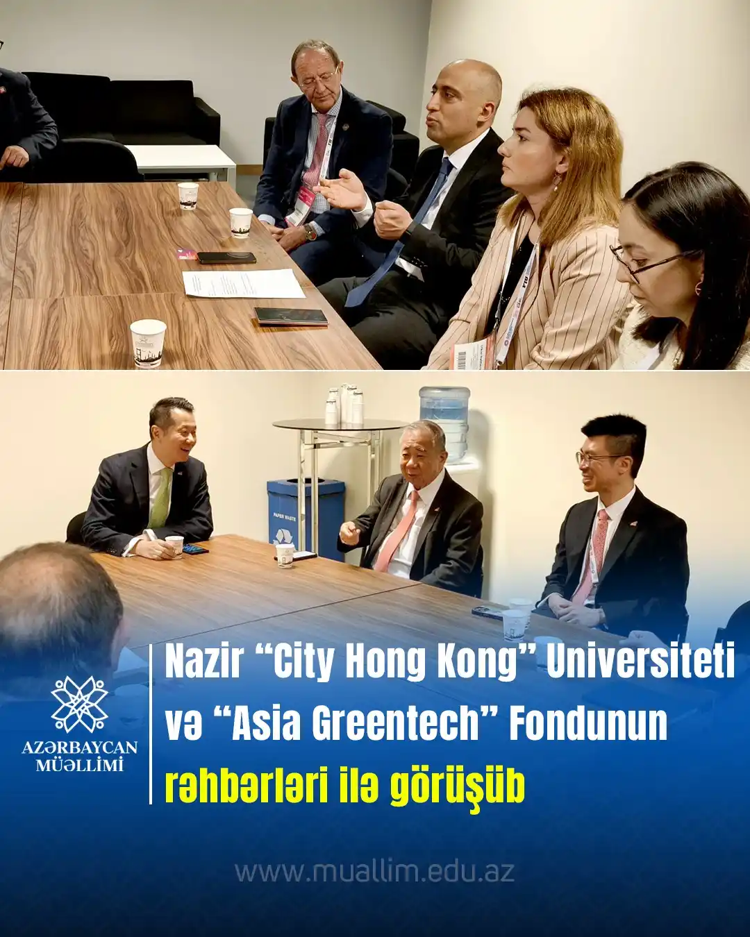 Image from Elm və təhsil media: Elm və təhsil naziri Emin Əmrullayev “City Hong Kong” Universitetinin ...
