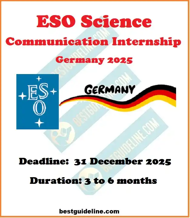 Image from Fully Funded Scholarships 2025: *🌟🎓 ESO Science Communication Internship 2025 in Germany | Fully Fun...