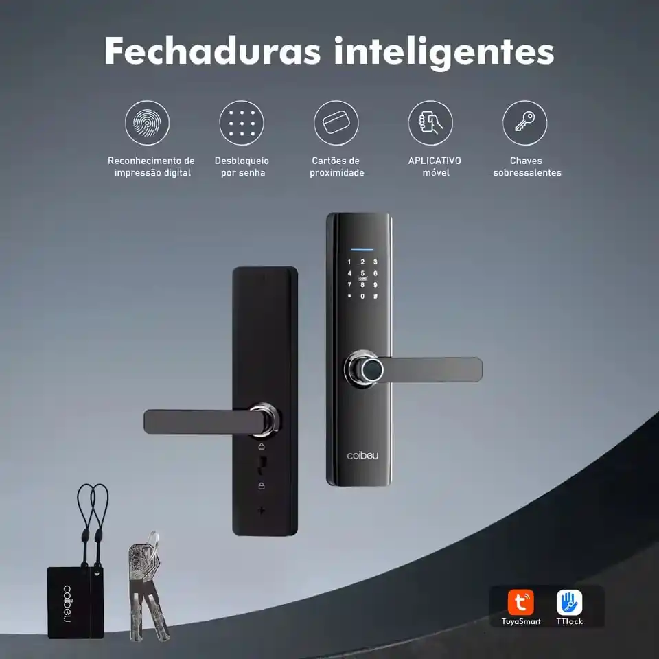 Image from AnruTech - Promoções: 🔥 Fechadura Inteligente Wifi Coibeu Tuya  - No APP!  Vai abrir a aba ...
