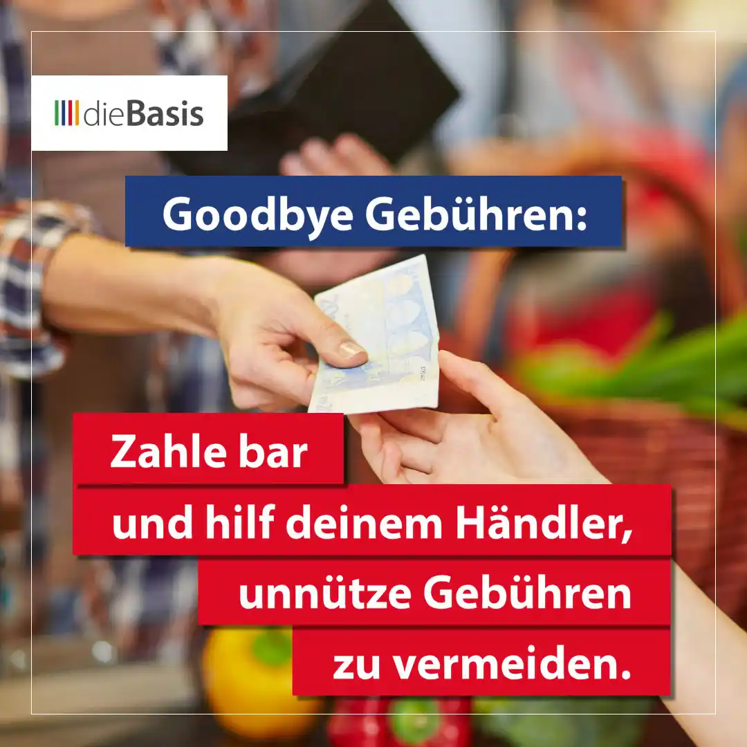 Image from dieBasis NRW: 👋 *Goodbye Gebühren: Zahle bar und hilf deinem Händler, unnütze Gebüh...