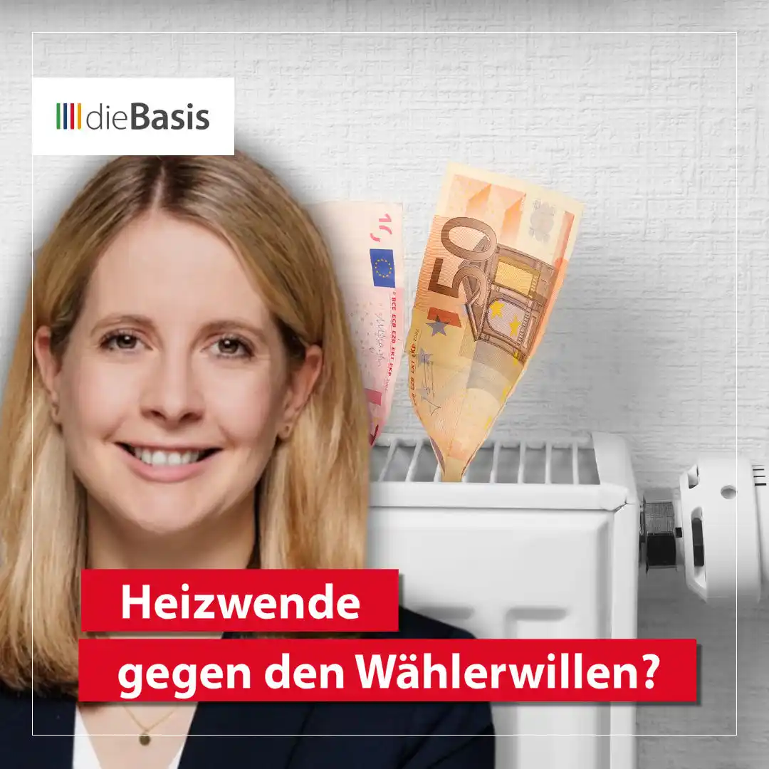 Image from dieBasis NRW: 🔥🏠 *Heizwende gegen den Wählerwillen?*   🧐 *Trotz Abwahl der Ampel ...