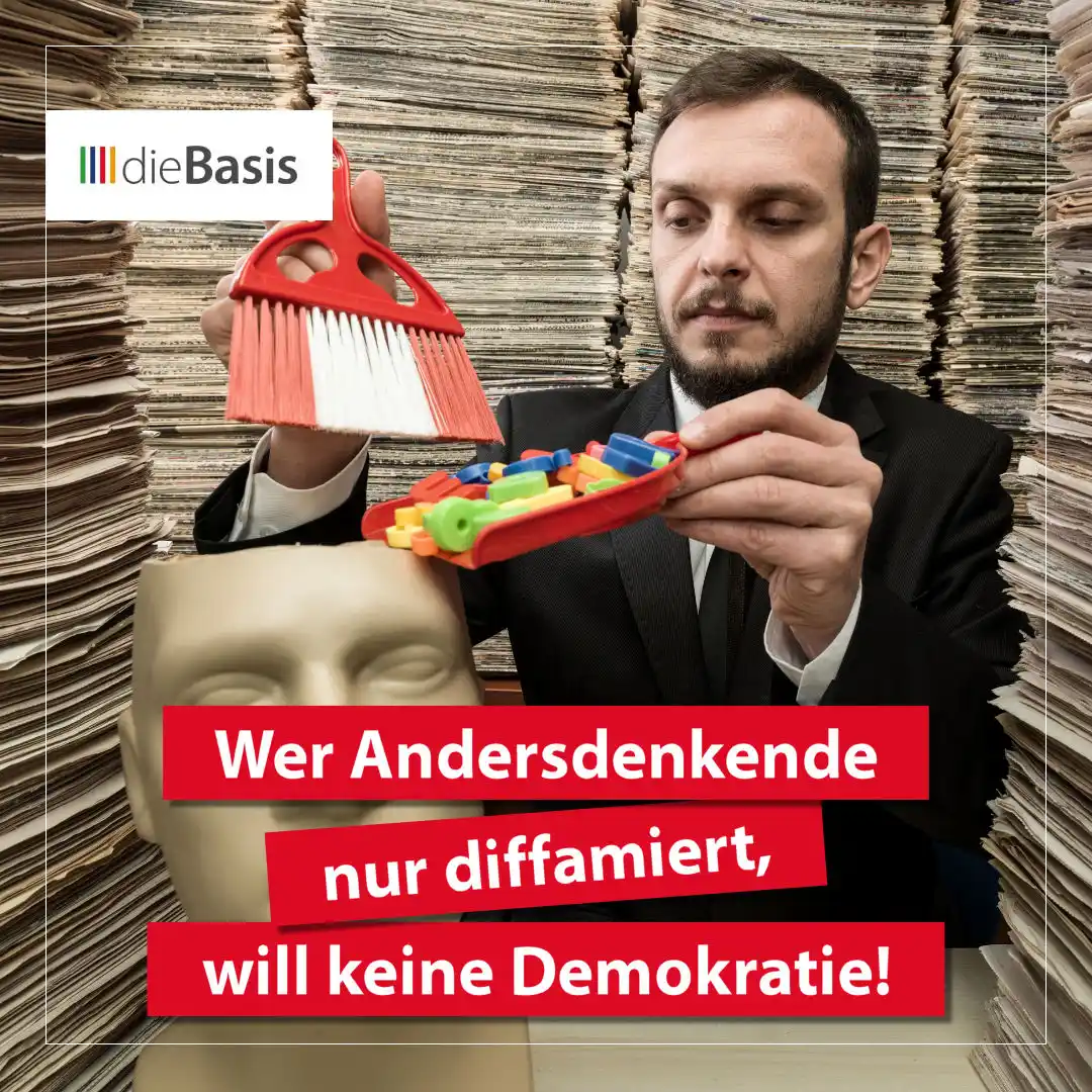 Image from dieBasis NRW: 📰 *Hofberichterstattung statt Debatte: Wer Andersdenkende nur diffami...