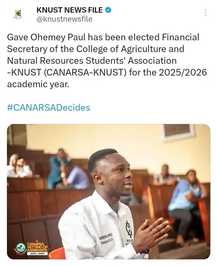 Image from KNUST NEWS FILE: https://x.com/knustnewsfile/status/1935388327596659079?t=WBLqllmtM0k2C...