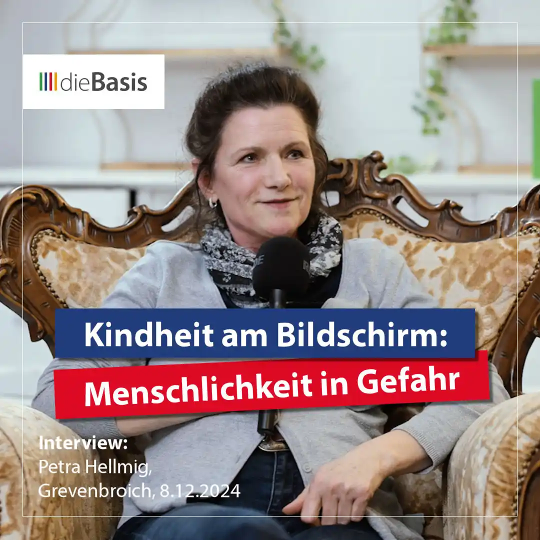 Image from dieBasis NRW: 📱 *Kindheit am Bildschirm: Menschlichkeit in Gefahr* 🎬 *Zum Intervi...