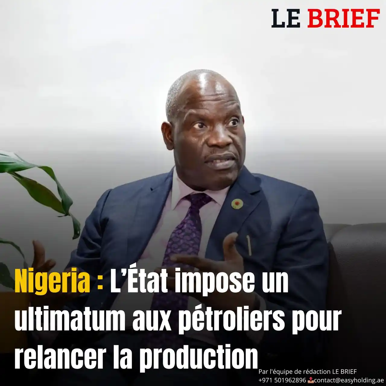 Image from LE BRIEF: 🟥𝐋𝐄 𝐁𝐑𝐈𝐄𝐅 | 𝐍𝐢𝐠𝐞𝐫𝐢𝐚 : 𝐋’𝐄́𝐭𝐚𝐭 𝐢𝐦𝐩𝐨𝐬𝐞 𝐮𝐧 𝐮...
