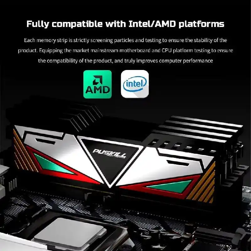 Image from AnruTech - Promoções: 🔥 Memória Ram Puskill DDR4 32GB (2x16GB) 3200MHz - No APP! Vai abr...