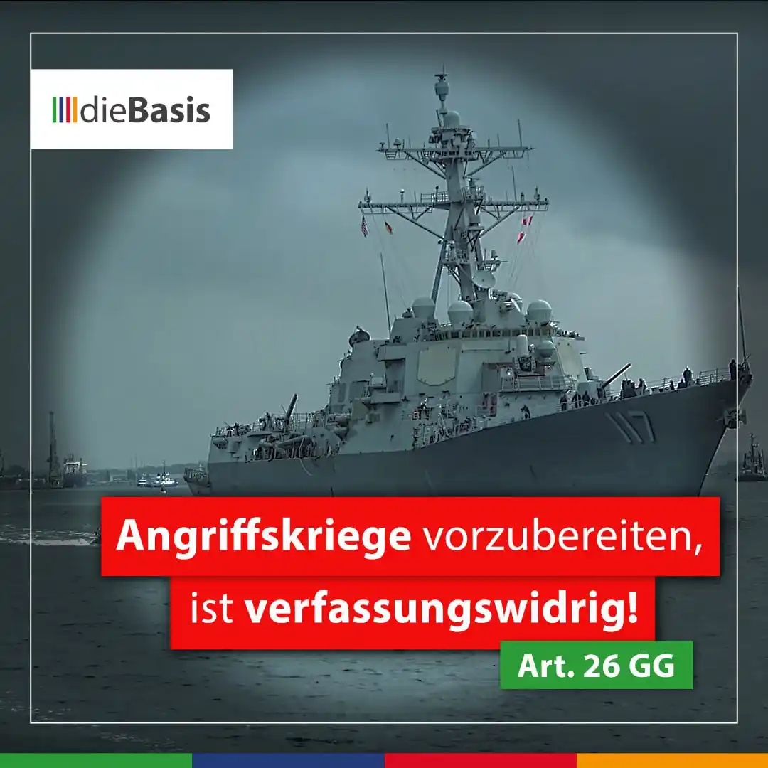 Image from dieBasis NRW: *NATO-Übung zur Kriegsvorbereitung am 05.06.2025 im Rostocker Militärh...