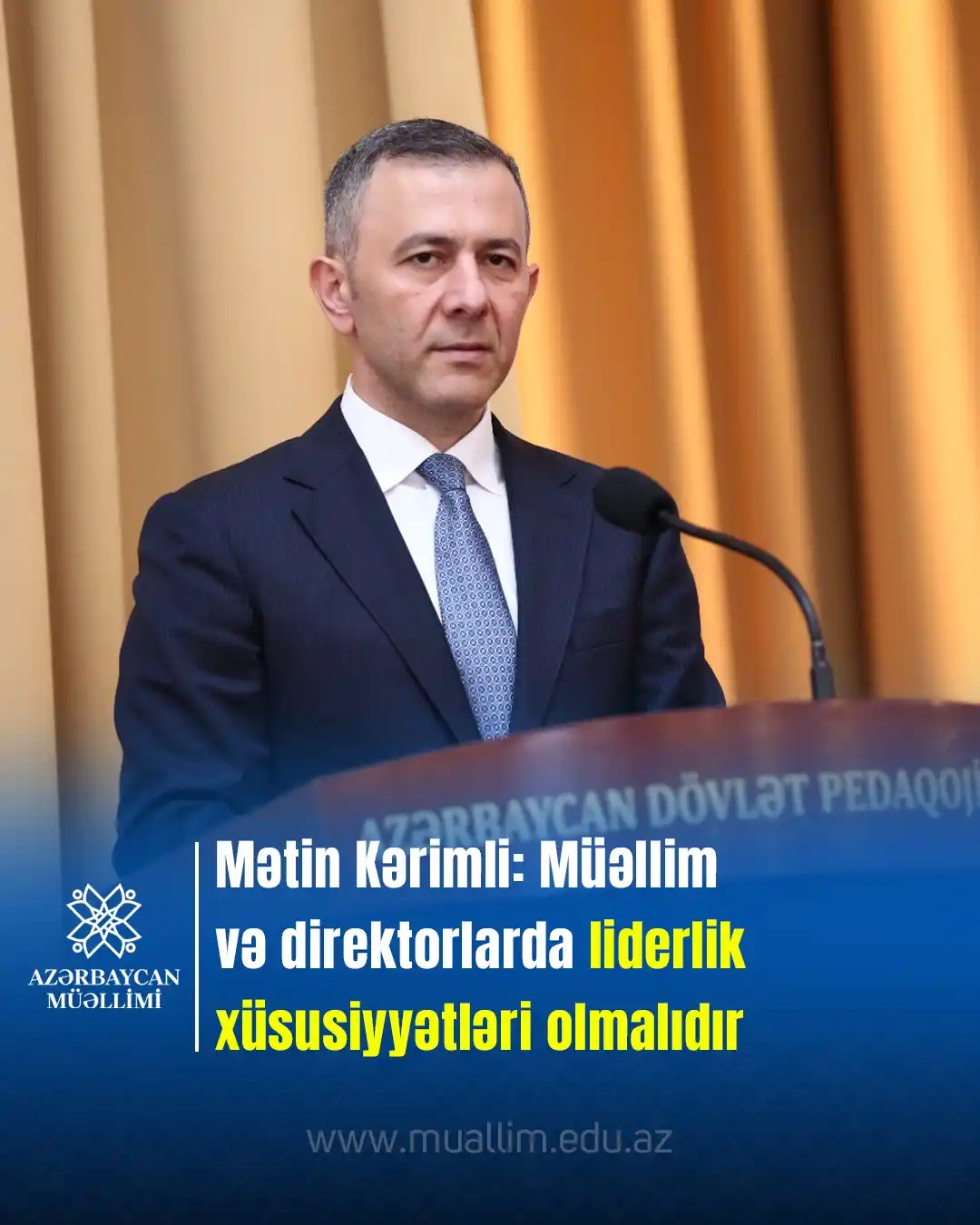 Image from Elm və təhsil media: “Niyə gələcək məktəb direktorlarını, bağça müdirlərini hazırlayırıq? B...