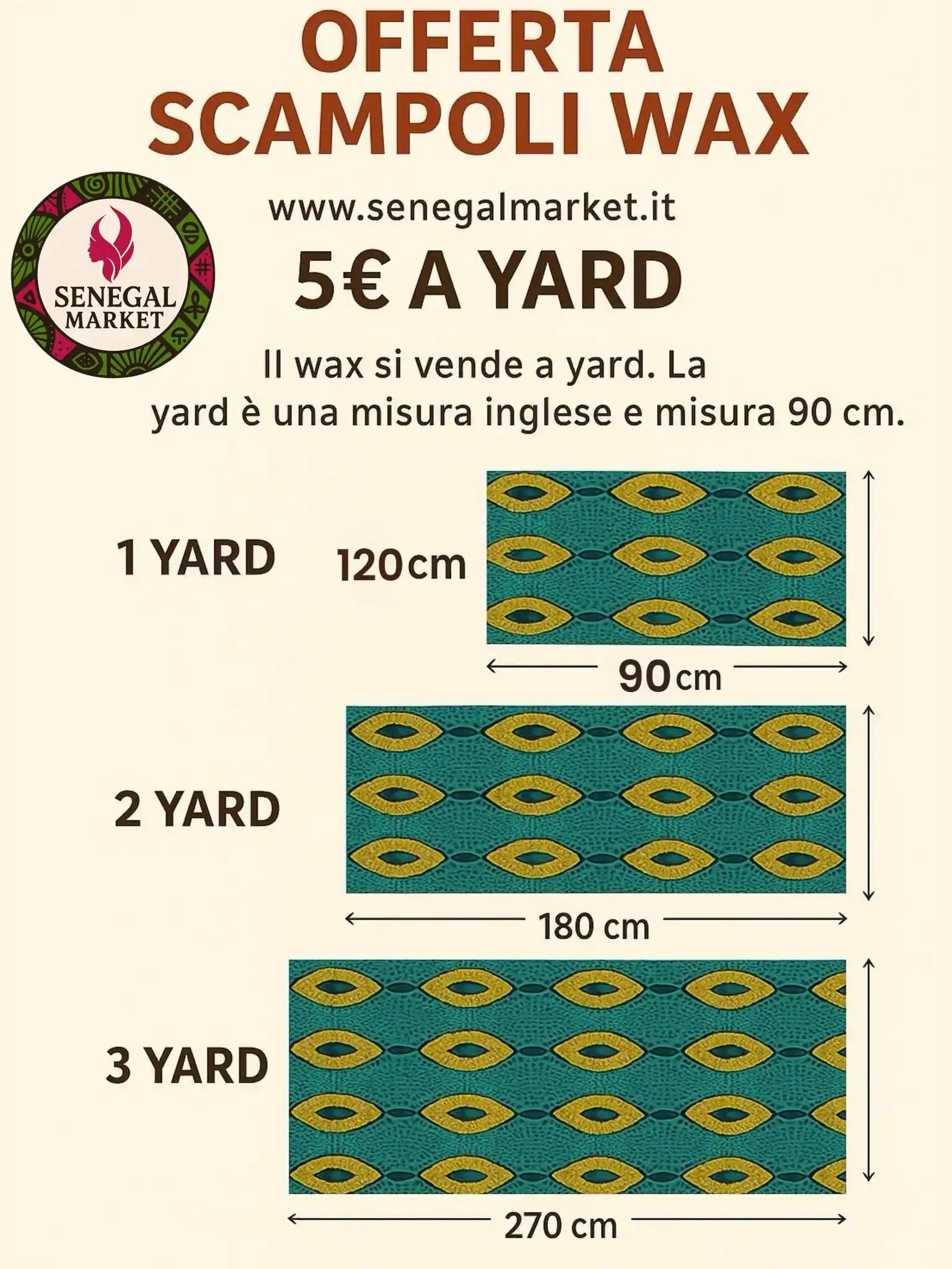 Image from Senegal Market : 🎉 OFFERTA IMPERDIBILE: SCAMPOLI WAX a SOLO 5€ A YARD! 🎉 Su www.seneg...