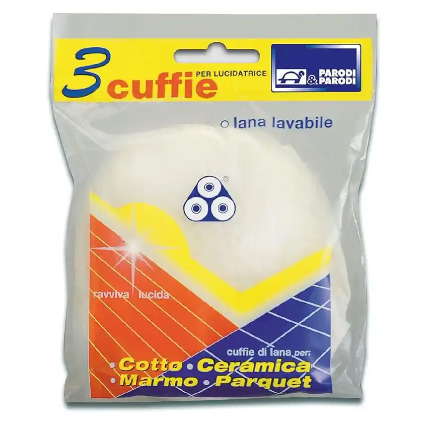 Image from 🔥MEGASCONTI AMAZON🔴 Risparmia con Offerte, Coupon e Sconti: 👀 Parodi&Parodi Pulizia 3 Dischi Lucidatrice, Tessuto, Bianco, 14x23x...