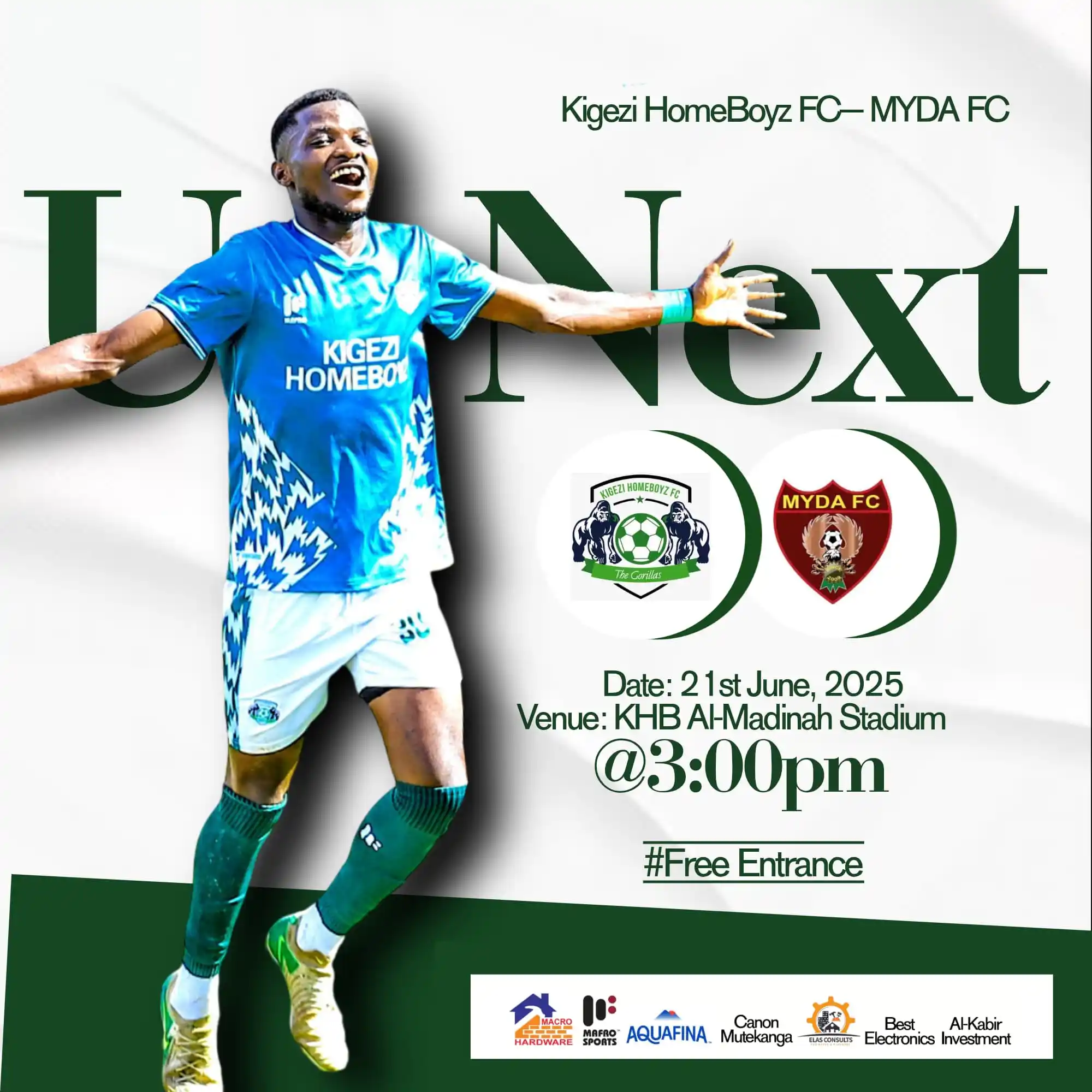 Image from KIGEZI HOMEBOYZ FOOTBALL CLUB: Please note that FUFA has adjusted the kick-off time for our final FUF...