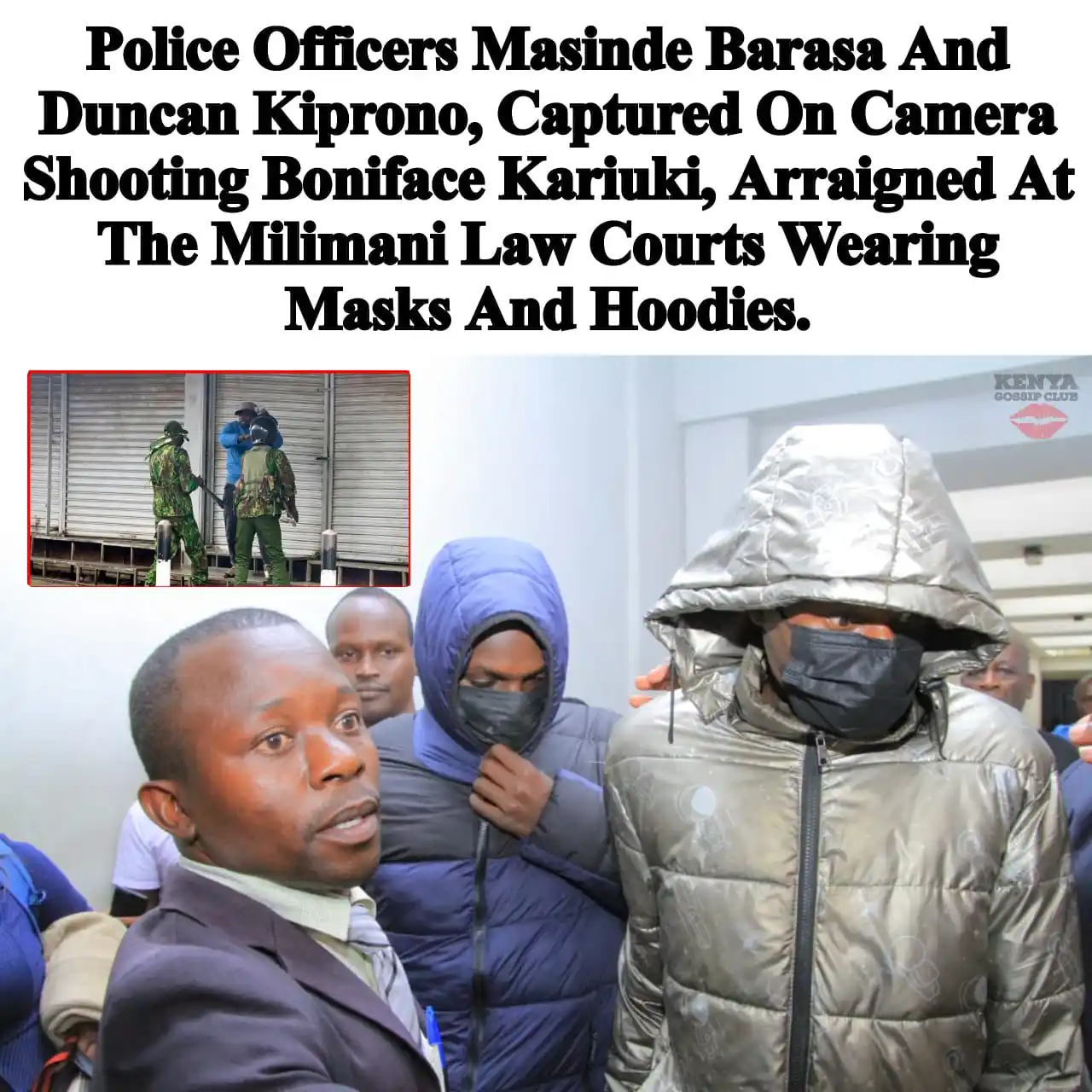 Image from KENYA GOSSIP CLUB OFFICIAL 🇰🇪: Police Officers Masinde Barasa And Duncan Kiprono, Captured On Camera ...