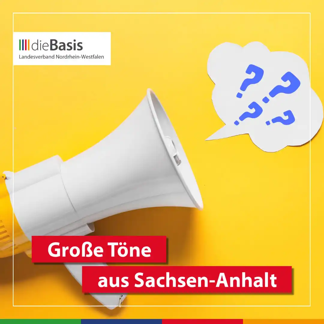 Image from dieBasis NRW: 🗳 *Politikwechsel? Ohne Kurswechsel keine Chance!*  🔁 *In Sachsen-An...