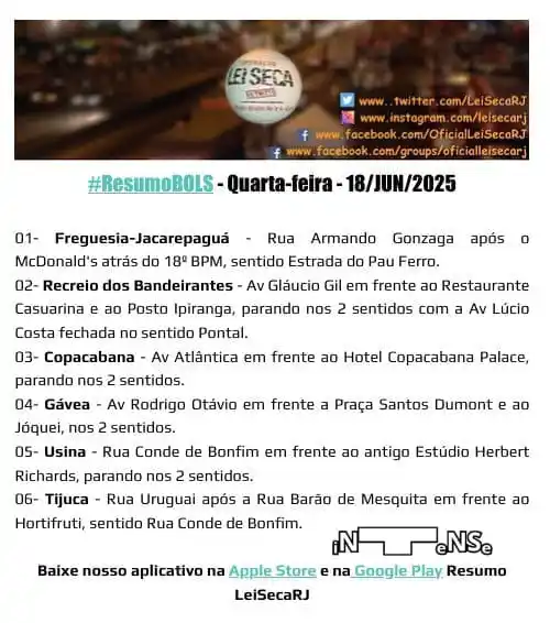 Image from ALERTA RIO 24 Hrs 🚨: <a class="text-blue-500 hover:underline cursor-pointer" href="/hashtag...