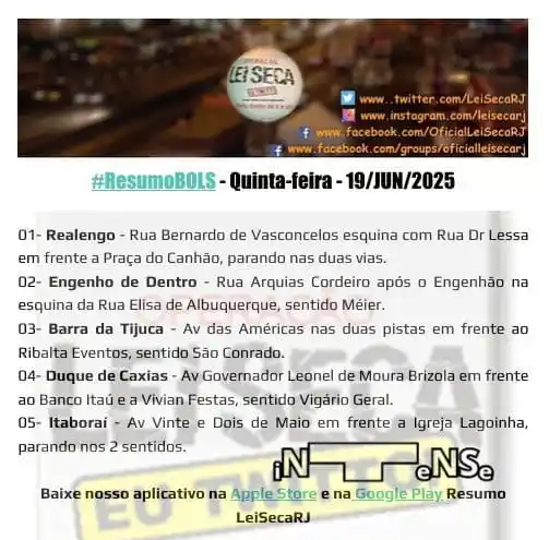Image from ALERTA RIO 24 Hrs 🚨: <a class="text-blue-500 hover:underline cursor-pointer" href="/hashtag...