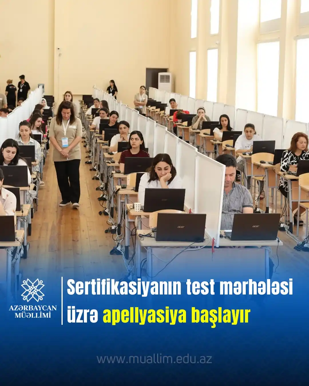 Image from Elm və təhsil media: Sertifikatlaşdırma prosesinin test mərhələsi üzrə apellyasiya müraciət...