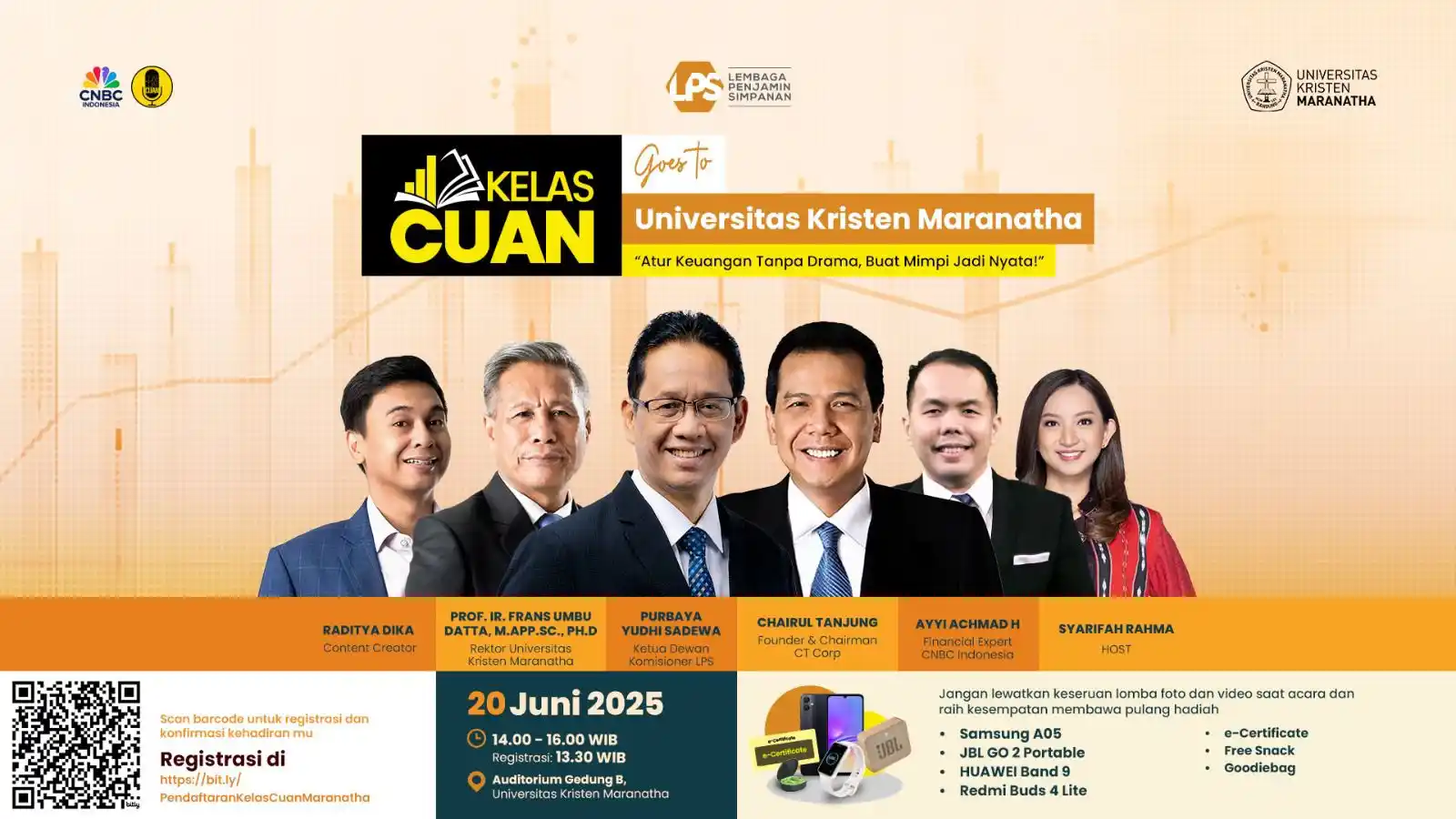 Image from CNBC Indonesia: *SIANG INI!🙌🏻* *Kelas Cuan Goes to Campus hadir di Universitas Kris...