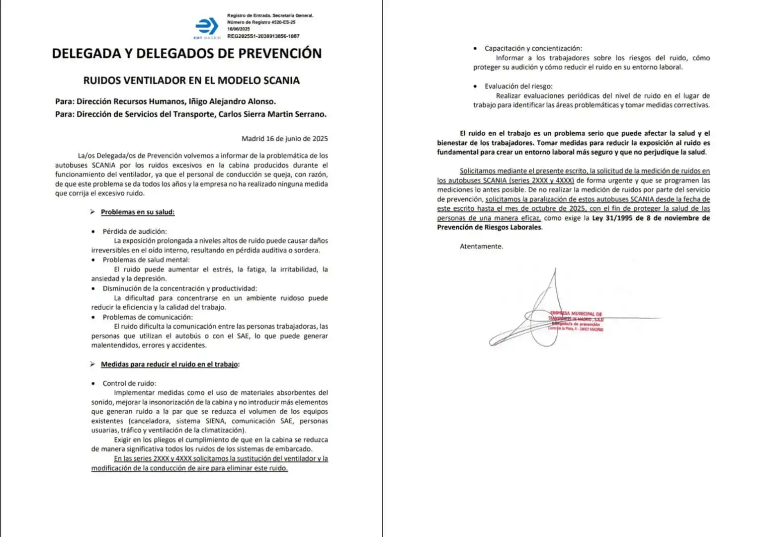 Image from UP Sindicato de Transportes: 🔵 🆙 Sindicato de Transportes 🟦 DELEGADA Y DELEGADOS DE PREVENCIÓN...