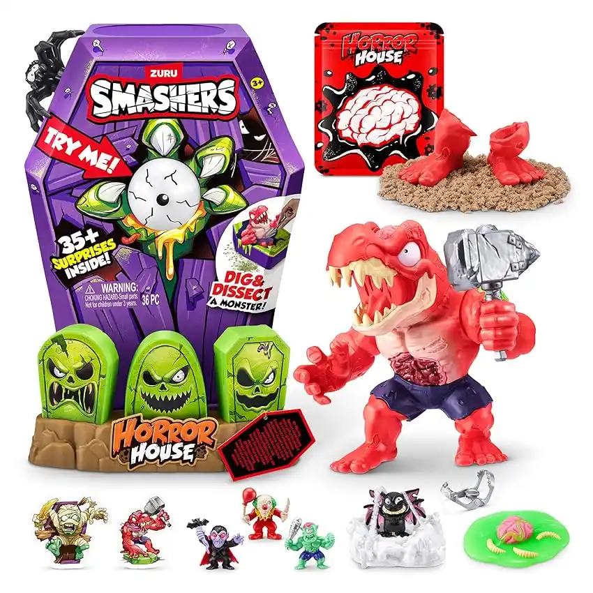 Image from 🔥MEGASCONTI AMAZON🔴 Risparmia con Offerte, Coupon e Sconti: 👀 Smashers Mega Horror House di ZURU, giocattolo interattivo, giocatt...