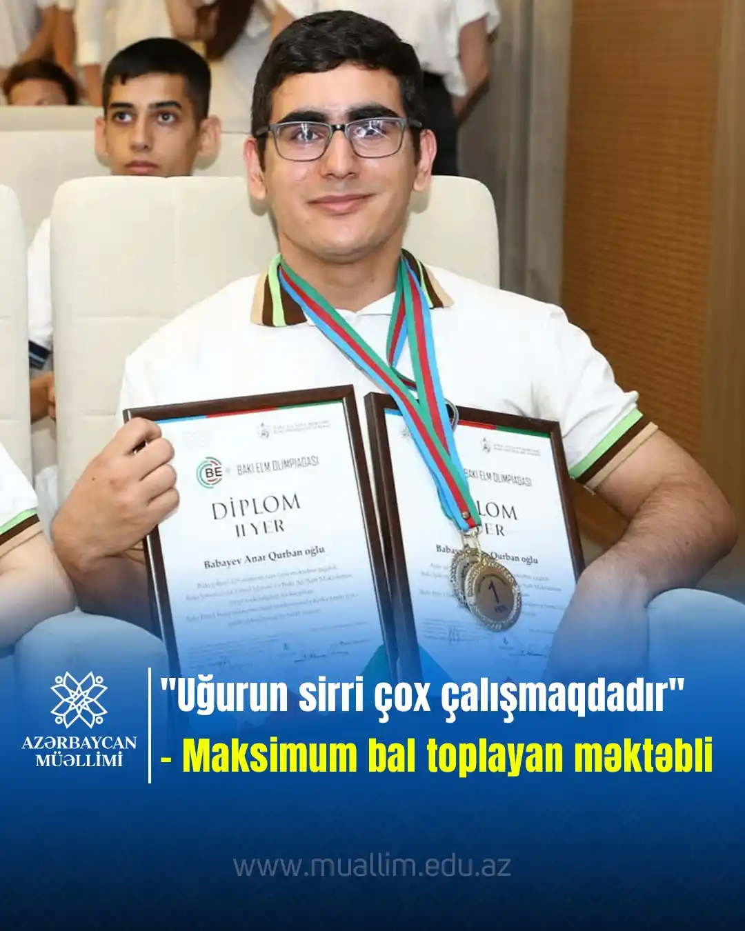Image from Elm və təhsil media: 📚Təhsil həyatında qazanılan uğurlar gələcək nailiyyətlərin ilk addımı...
