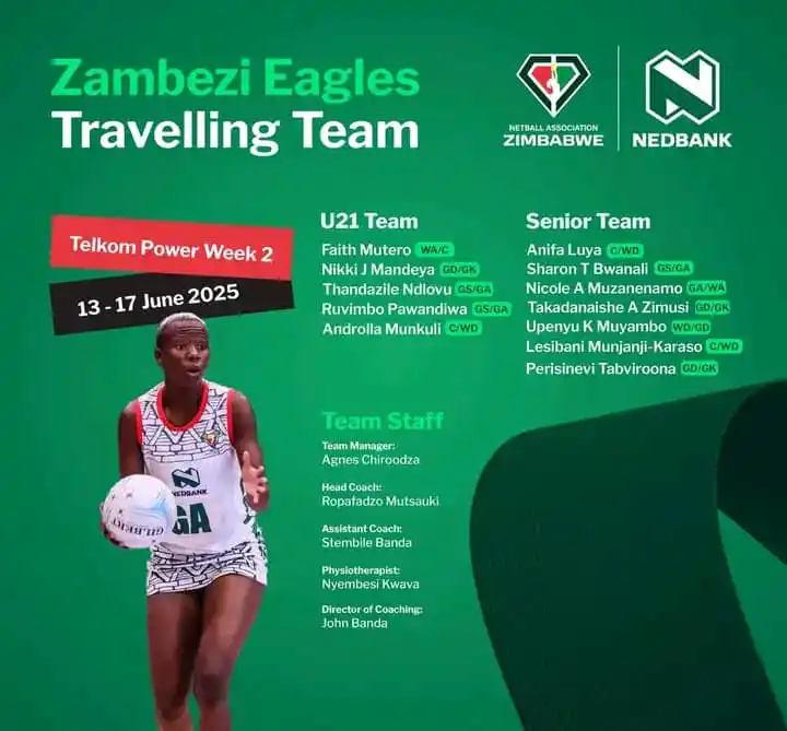 Image from #ZimSportLive: The country's representative at the Telkom Netball League in South Afr...