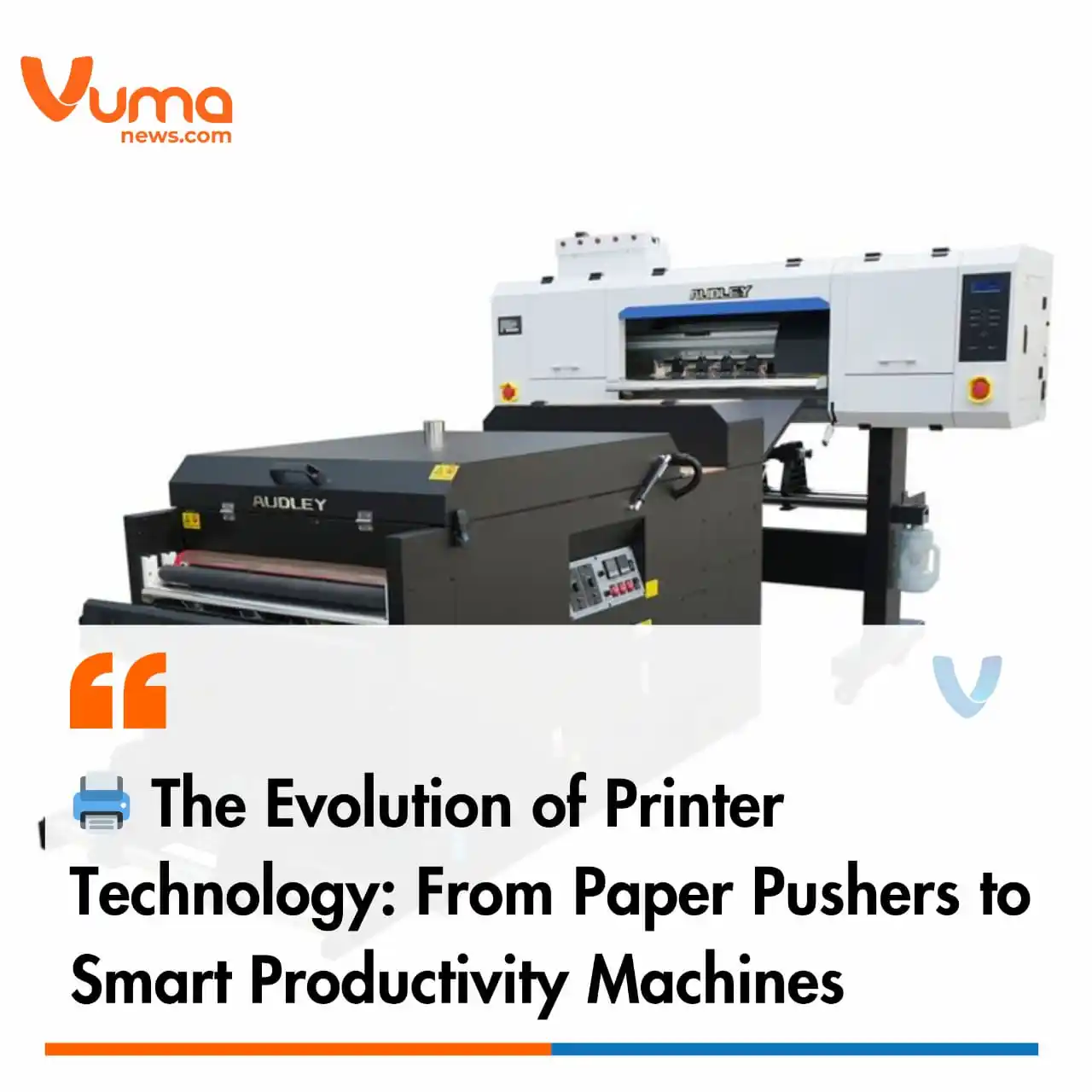 Image from Vuma News: 🖨️ The Evolution of Printer Technology: From Paper Pushers to Smart P...