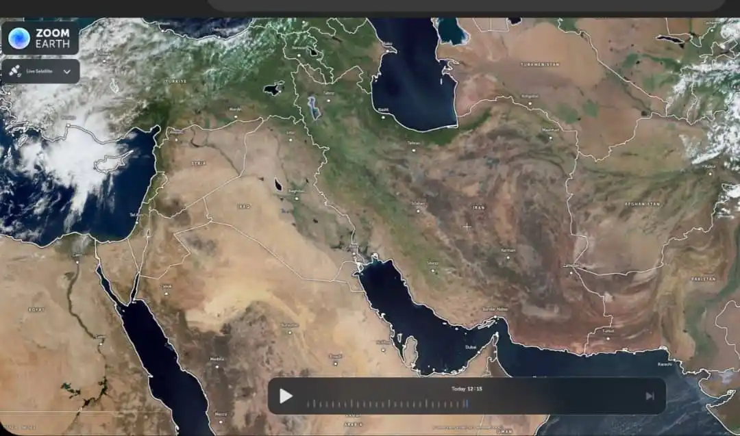 Image from ●آب   و  هوای  آلامتو  ●: 📡 تصویر زنده و آنلاین ماهواره بر فراز ایران و خاورمیانه.   ☀️ در سرتا...