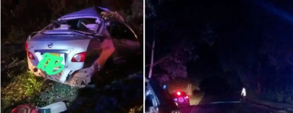 Image from KENYA GOSSIP CLUB OFFICIAL 🇰🇪: Two people succumbed to injuries sustained during a road accident at F...