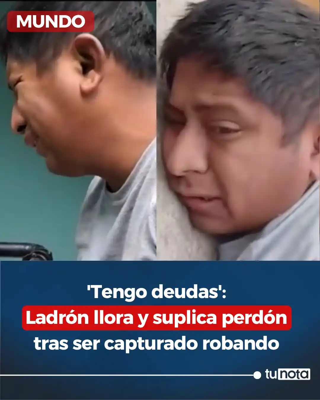 Image from tunota: 🔴VIDEO | Ladrón suplicó no ser arrestado, alegando necesidad económic...