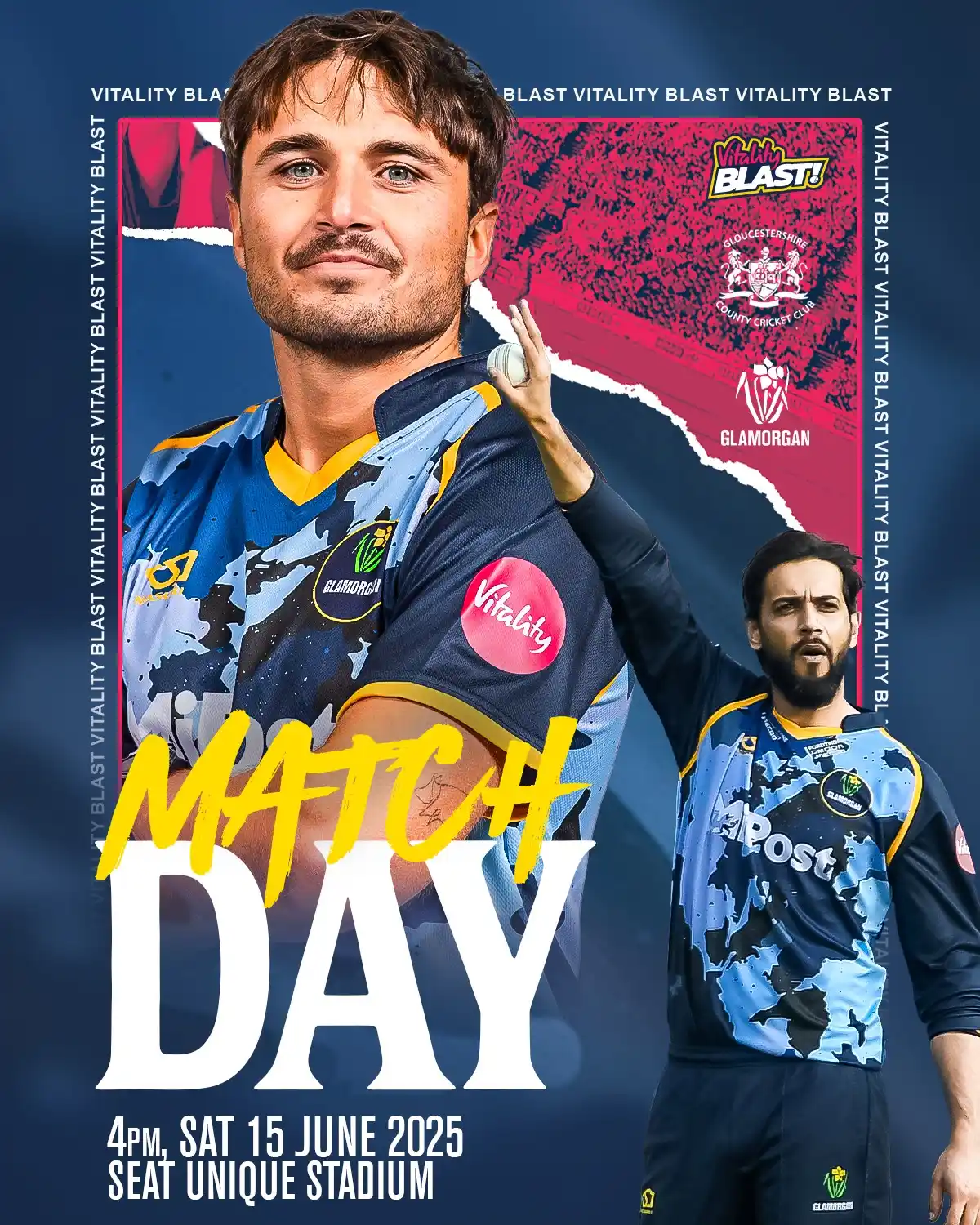 Image from Glamorgan Cricket: We head across the bridge to face Gloucestershire today at Bristol 🙌 ...