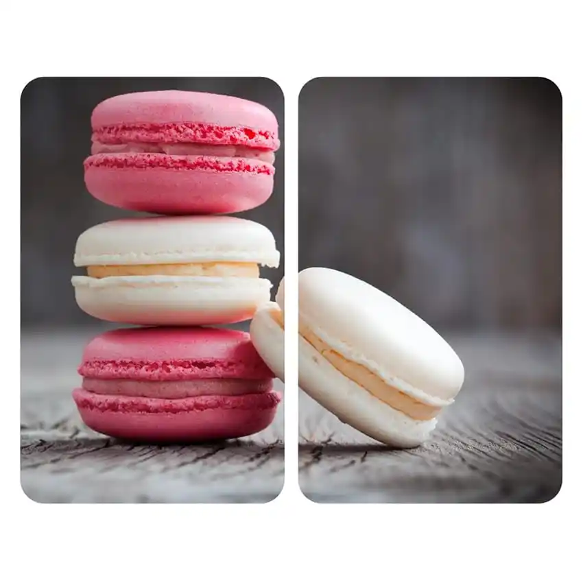 Image from 🔥MEGASCONTI AMAZON🔴 Risparmia con Offerte, Coupon e Sconti: 👀 WENKO Coprifornelli in vetro Universal Macarons - 2er Set, Kochplat...