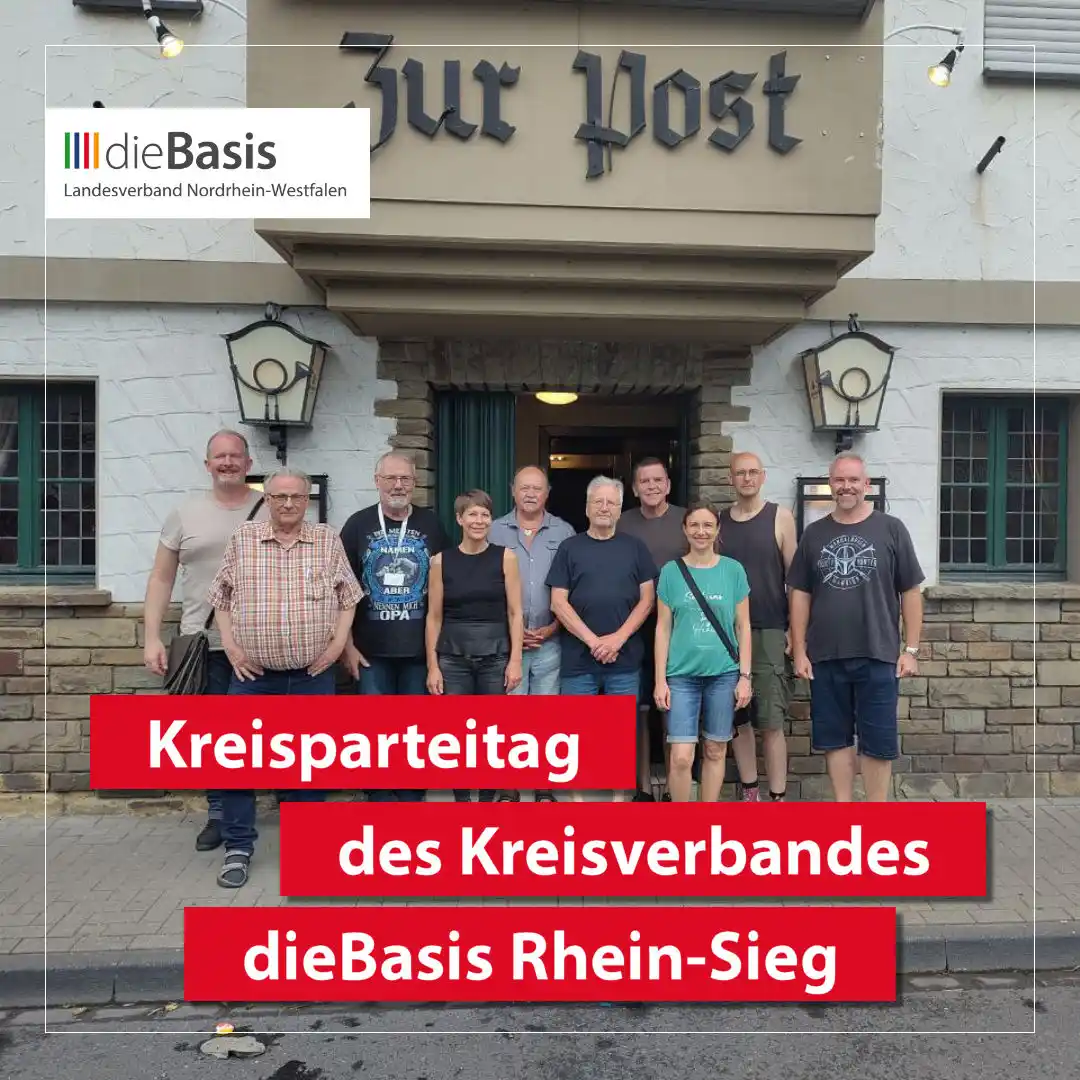 Image from dieBasis NRW: 🎉 *Zum Kreisparteitag des Kreisverbandes dieBasis Rhein-Sieg trafen s...