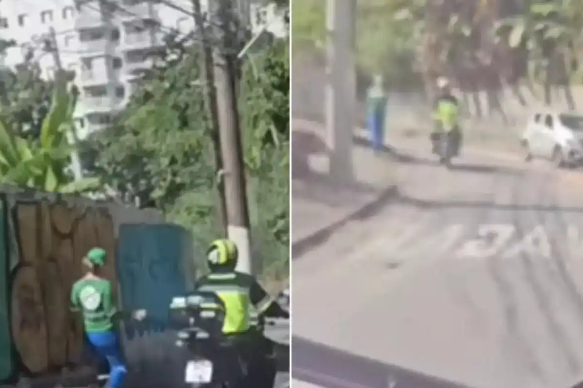 Image from A Tribuna: 🏍️👮‍♂️ *Agente da CET é flagrado fazendo 'escolta' de mulher e dirig...