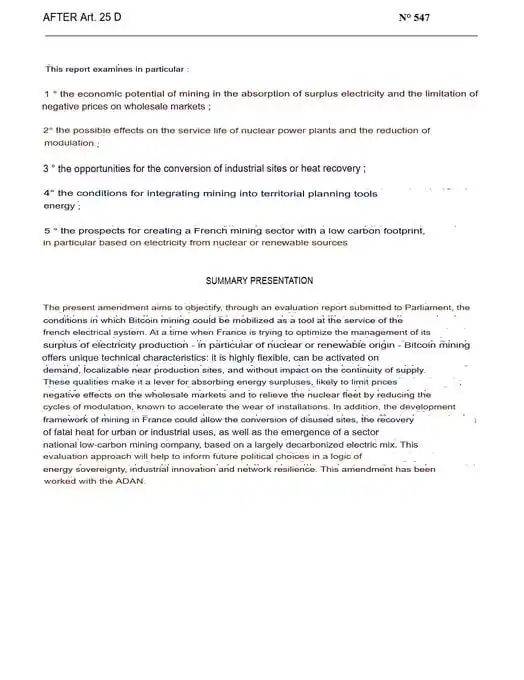 Image from BitNotícias: Assembleia Nacional da França rejeita proposta de transformar a minera...